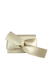 Evening Clutch Messenger Style With Cute Bow Tie Purse Vegan PU Leather Crossbody Shoulder Bag