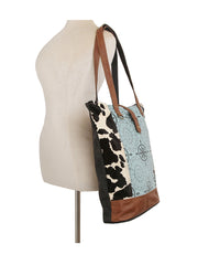 Western style printing long tote