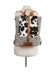 Western style cow printing fap daily backpack