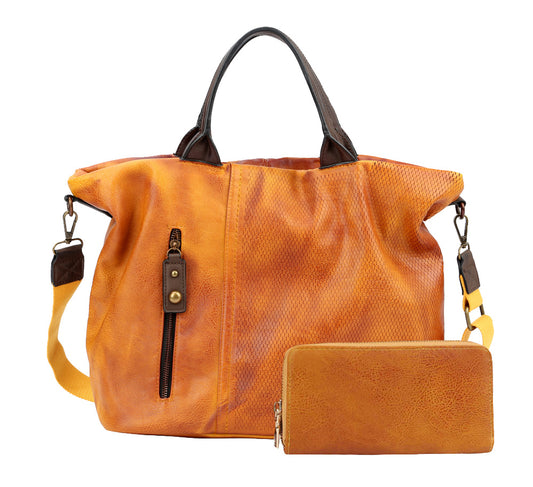 Large Capacity Shoulder Bag Top Handle Crossbody  Handbag