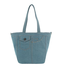 Denim Tote Bag Shoulder Hobo Purse
