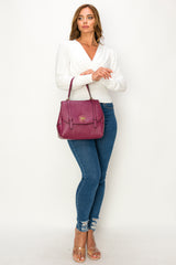 Women Top Handle Satchel Crossbody Bag