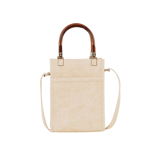 Turn-Lock Pebbled Top Handle Handbag Set