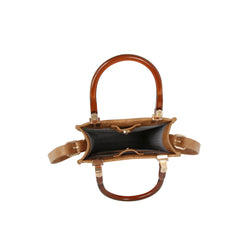 Turn-Lock Pebbled Top Handle Handbag Set