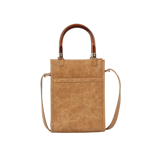 Turn-Lock Pebbled Top Handle Handbag Set
