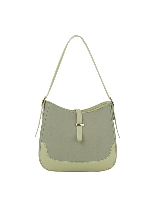 Classic two tone daily  hobo shoulder bag