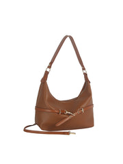 Belt Accent Slouch Shoulder Bag