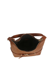 Belt Accent Slouch Shoulder Bag