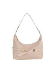 Belt Accent Slouch Shoulder Bag