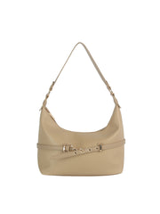 Belt Accent Slouch Shoulder Bag