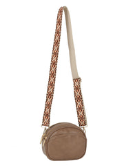 Aztec guitar strap oval crossbody