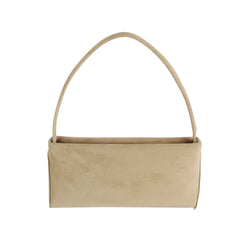 Suede Chic Baguette Shoulder Bag