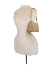 Suede Chic Baguette Shoulder Bag