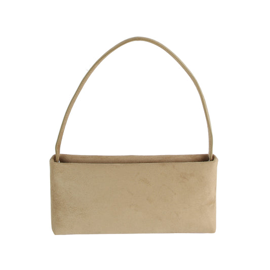 Suede Chic Baguette Shoulder Bag