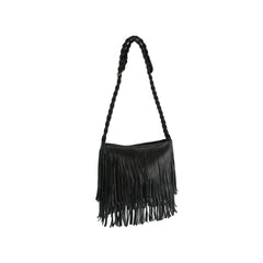 Fringe Braided Shoulder Bag