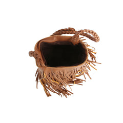 Fringe Braided Shoulder Bag