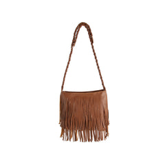 Fringe Braided Shoulder Bag