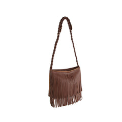 Fringe Braided Shoulder Bag
