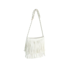 Fringe Braided Shoulder Bag
