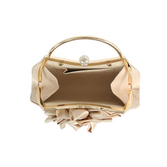 Satin Bloom Evening Handbag