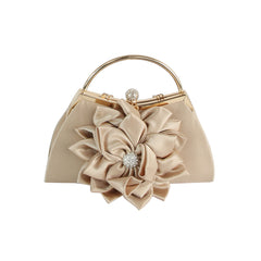 Satin Bloom Evening Handbag