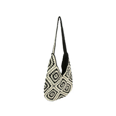 Crochet Knit Square Tote