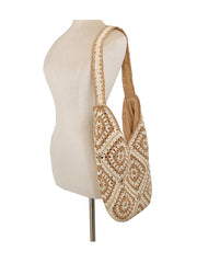 Crochet Knit Square Tote