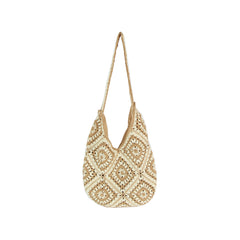 Crochet Knit Square Tote