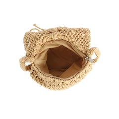 Knotted Fringe Crossbody Bag