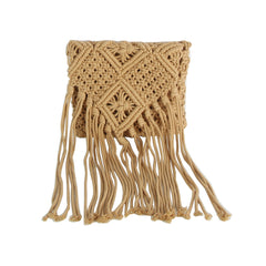 Knotted Fringe Crossbody Bag