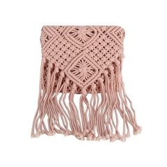 Knotted Fringe Crossbody Bag