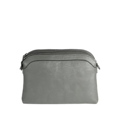 Woven Panel Zip Crossbody Bag
