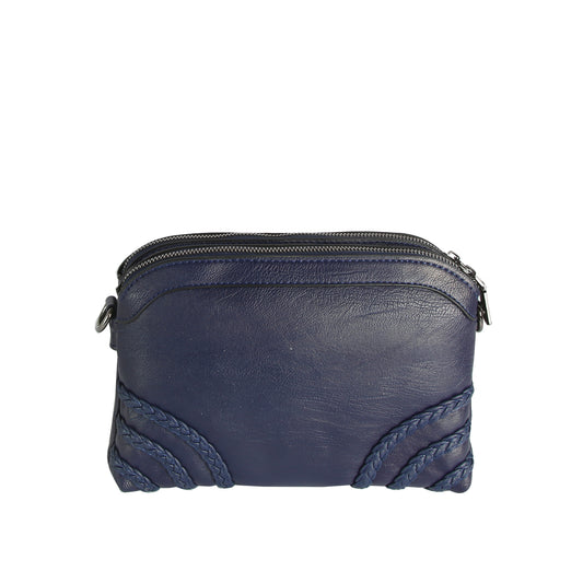 Braided Accent Compact Crossbody Bag
