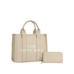 Everyday Lettered Tote and Wallet Set – Large