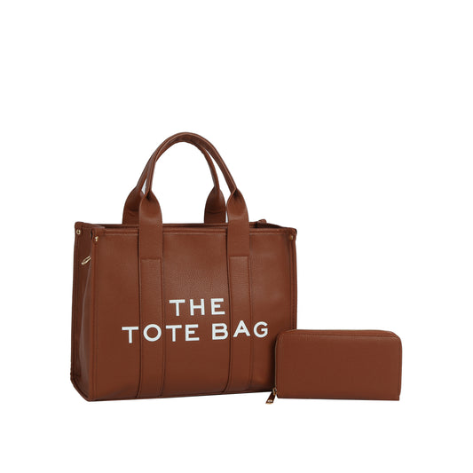 Everyday Lettered Tote and Wallet Set – Large