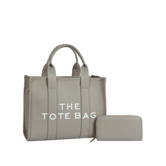Everyday Lettered Tote and Wallet Set – Large