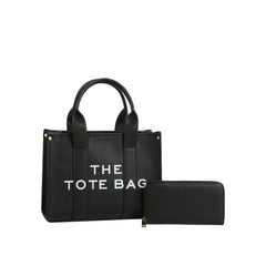 Everyday Lettered Tote and Wallet Set