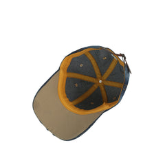 Skull and Crown Denim Cap