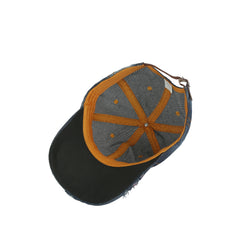 Jeweled Rhinestone Crown Denim Cap