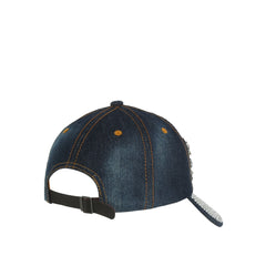 Rhinestone Luck Denim Cap