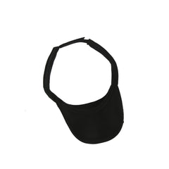 The LM USA Flag Rhinestone Visor is a black sun visor hat with an open top, adjustable strap, and a flag-inspired rhinestone brim, shown on a white background.
