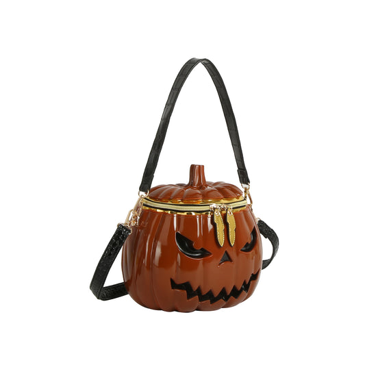 Jack-O'-Lantern Pumpkin Crossbody