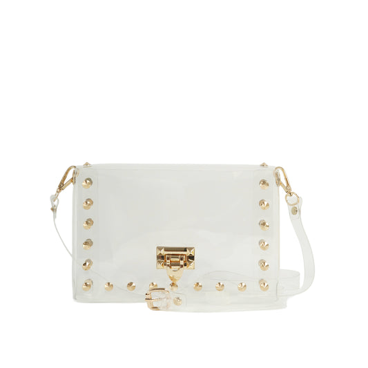 Clear Studded Transparent Crossbody
