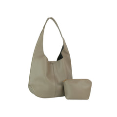 Soft Curve Hobo Bag with Pouch