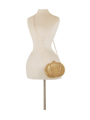 Radiance Bead Oval Evening Clutch