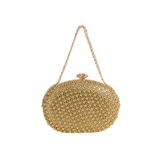 Radiance Bead Oval Evening Clutch