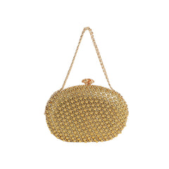 Radiance Bead Oval Evening Clutch