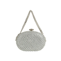Radiance Bead Oval Evening Clutch