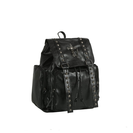 Gothic Cross Studded Backpack