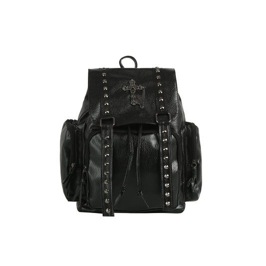 Gothic Cross Studded Backpack